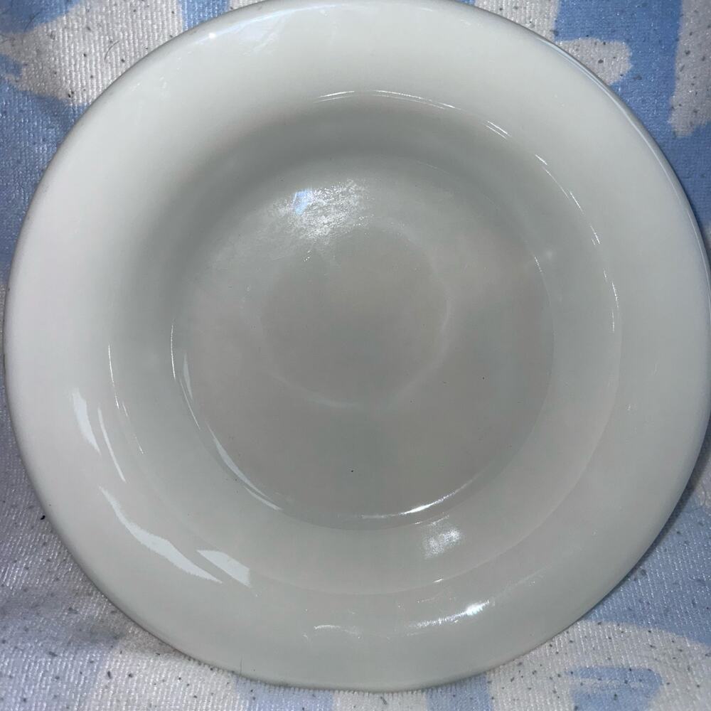 Vintage Rare Corning 1936-1945 Military Pie Plate Bowl Milk Glass